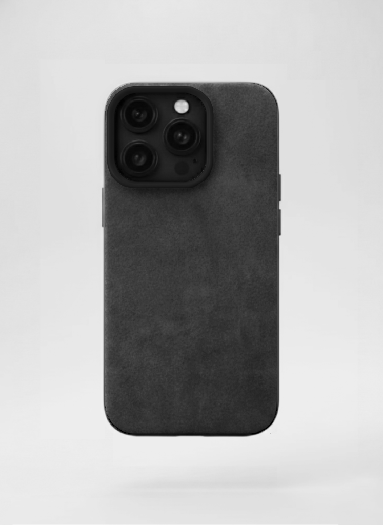 Dark gray Alcantara iPhone case by CORZA ORIGIN