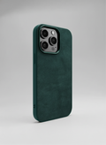 Green Alcantara iPhone case by CORZA ORIGIN
