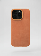 Orange Alcantara iPhone case by CORZA ORIGIN
